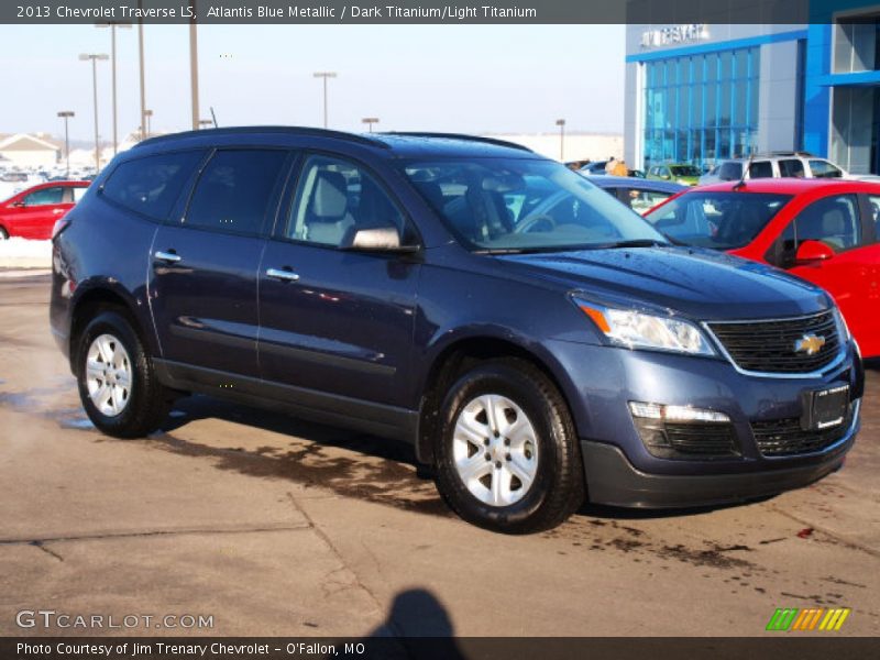 Atlantis Blue Metallic / Dark Titanium/Light Titanium 2013 Chevrolet Traverse LS