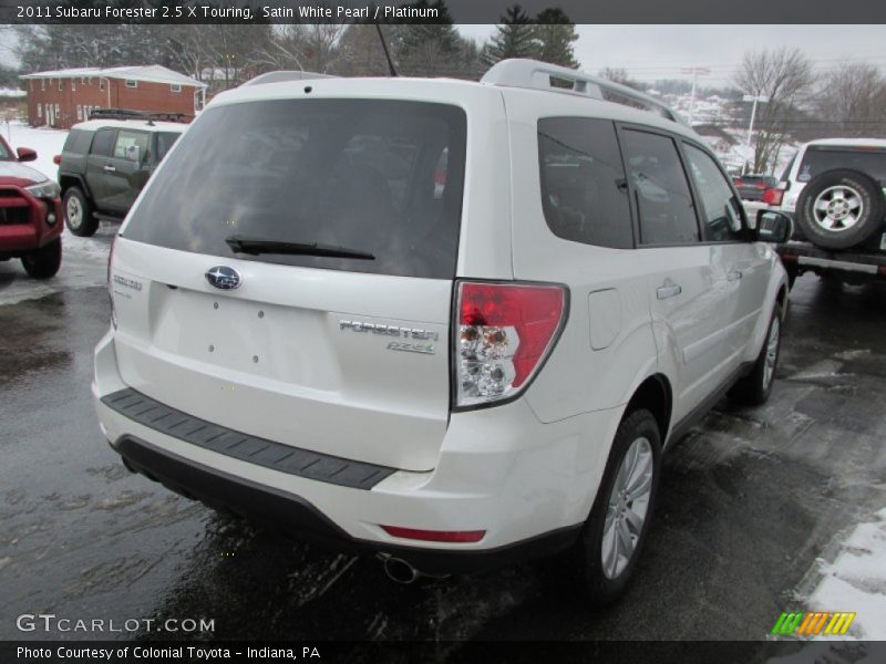 Satin White Pearl / Platinum 2011 Subaru Forester 2.5 X Touring