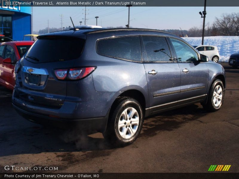 Atlantis Blue Metallic / Dark Titanium/Light Titanium 2013 Chevrolet Traverse LS