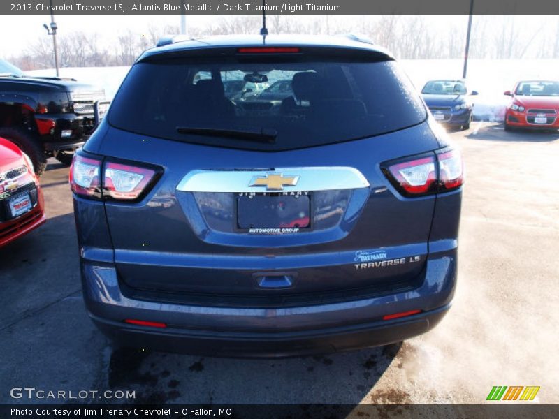Atlantis Blue Metallic / Dark Titanium/Light Titanium 2013 Chevrolet Traverse LS