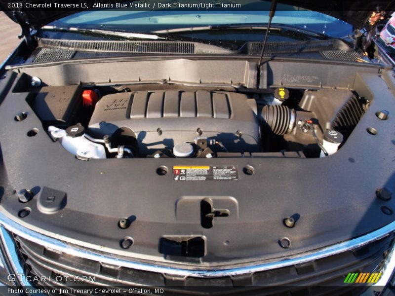 Atlantis Blue Metallic / Dark Titanium/Light Titanium 2013 Chevrolet Traverse LS