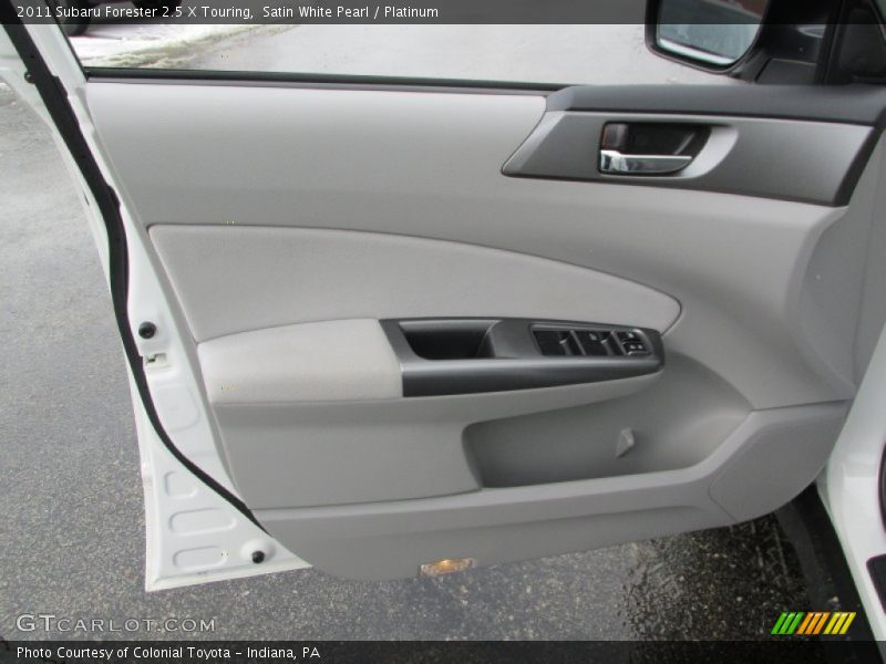 Satin White Pearl / Platinum 2011 Subaru Forester 2.5 X Touring