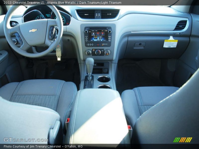Atlantis Blue Metallic / Dark Titanium/Light Titanium 2013 Chevrolet Traverse LS
