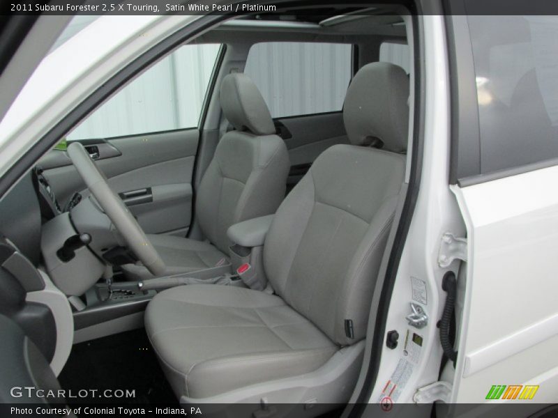Satin White Pearl / Platinum 2011 Subaru Forester 2.5 X Touring