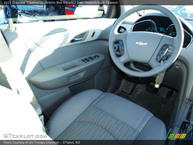 Atlantis Blue Metallic / Dark Titanium/Light Titanium 2013 Chevrolet Traverse LS