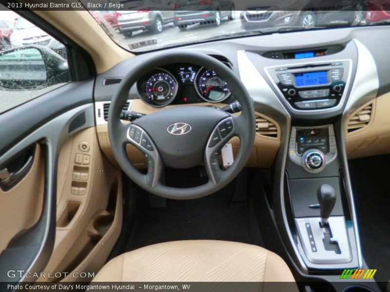 Black / Beige 2013 Hyundai Elantra GLS