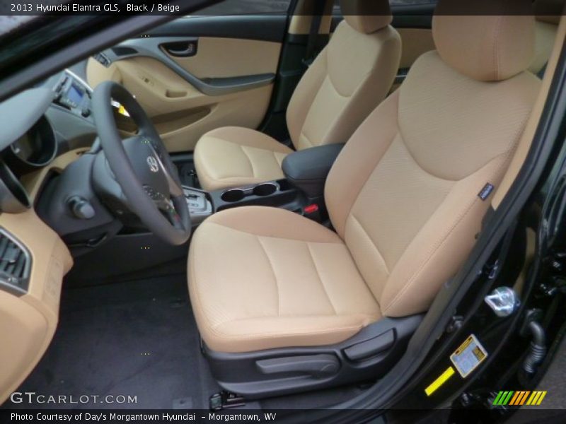 Front Seat of 2013 Elantra GLS