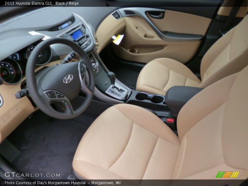 Beige Interior - 2013 Elantra GLS 