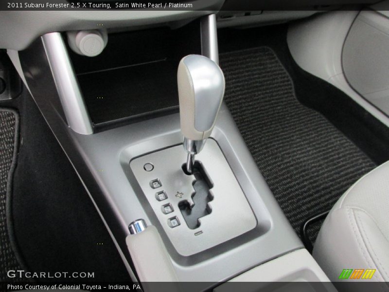 Satin White Pearl / Platinum 2011 Subaru Forester 2.5 X Touring