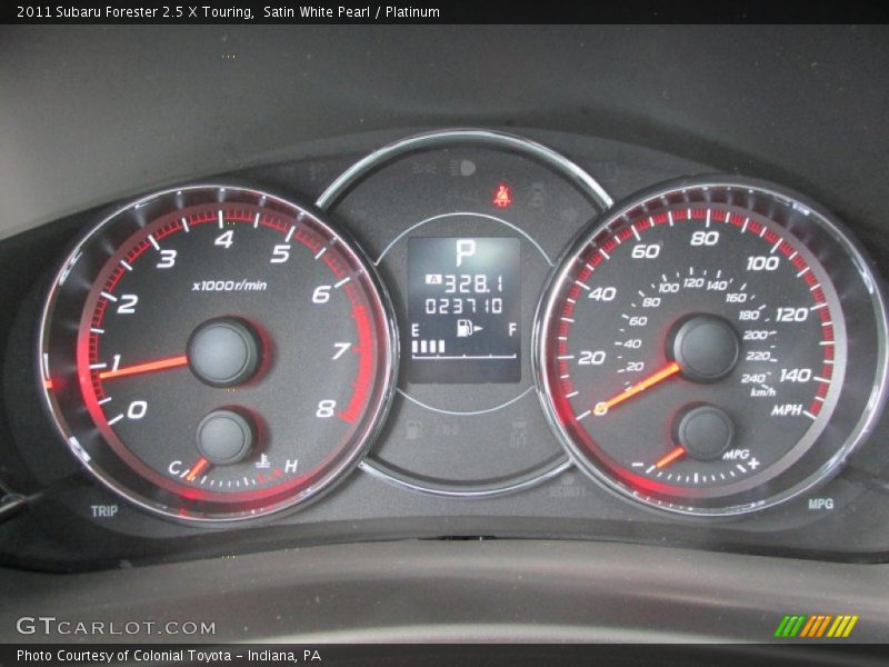 Satin White Pearl / Platinum 2011 Subaru Forester 2.5 X Touring