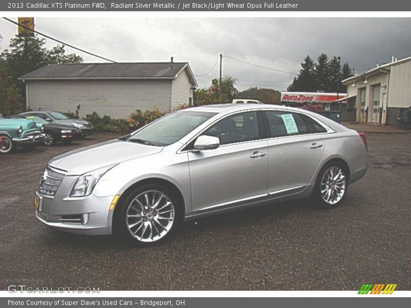 Radiant Silver Metallic / Jet Black/Light Wheat Opus Full Leather 2013 Cadillac XTS Platinum FWD