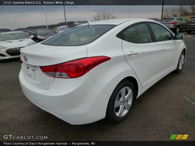 Monaco White / Beige 2013 Hyundai Elantra GLS