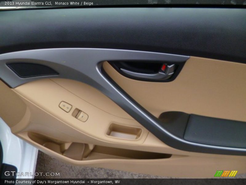 Monaco White / Beige 2013 Hyundai Elantra GLS