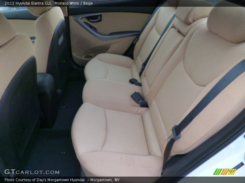Monaco White / Beige 2013 Hyundai Elantra GLS