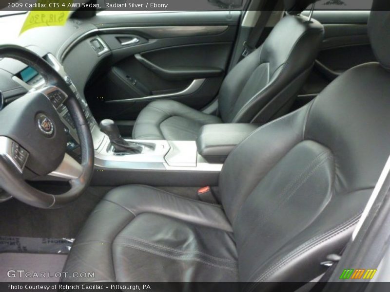 Radiant Silver / Ebony 2009 Cadillac CTS 4 AWD Sedan