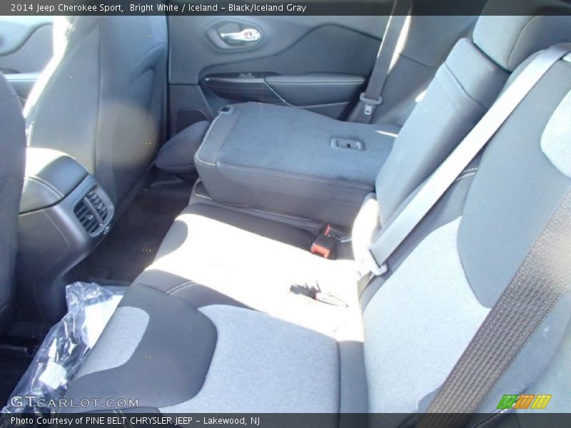 Bright White / Iceland - Black/Iceland Gray 2014 Jeep Cherokee Sport