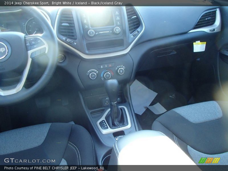 Bright White / Iceland - Black/Iceland Gray 2014 Jeep Cherokee Sport