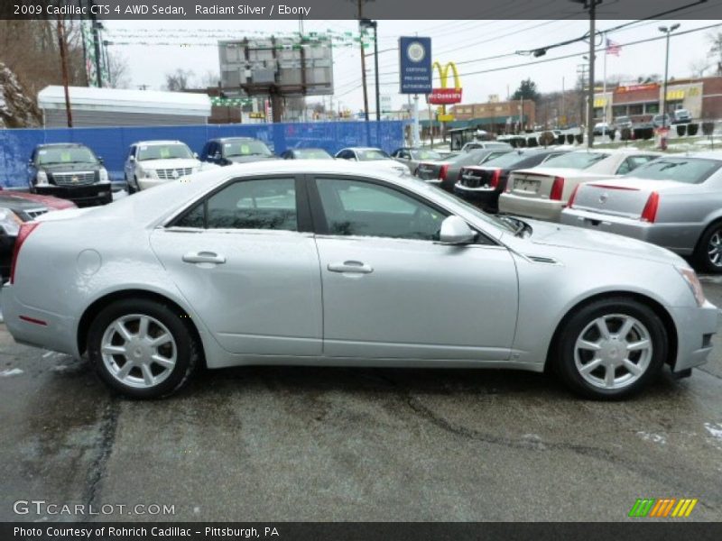 Radiant Silver / Ebony 2009 Cadillac CTS 4 AWD Sedan