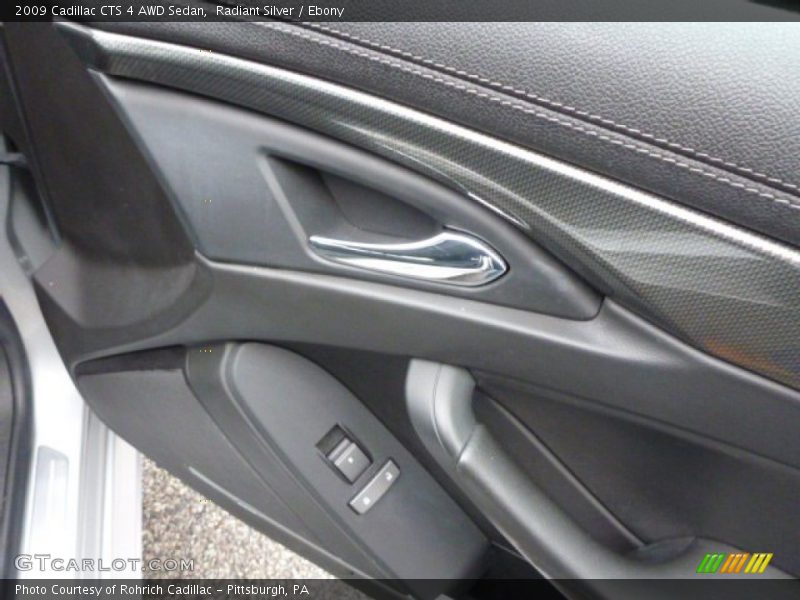Radiant Silver / Ebony 2009 Cadillac CTS 4 AWD Sedan