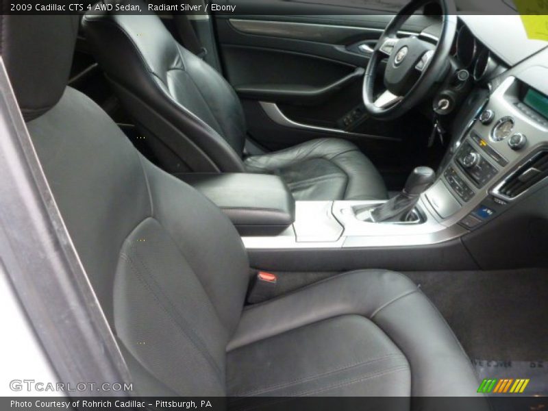 Radiant Silver / Ebony 2009 Cadillac CTS 4 AWD Sedan