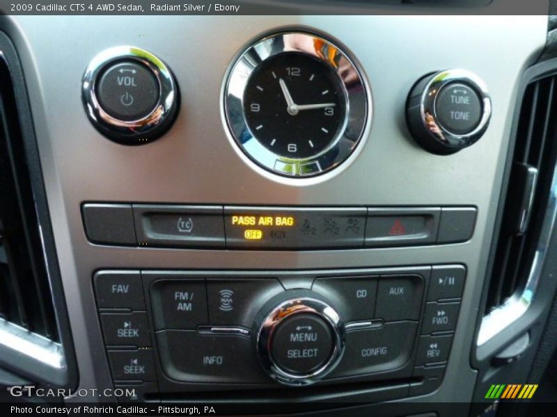 Radiant Silver / Ebony 2009 Cadillac CTS 4 AWD Sedan