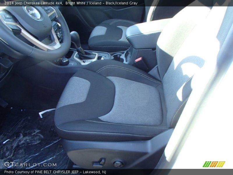 Bright White / Iceland - Black/Iceland Gray 2014 Jeep Cherokee Latitude 4x4