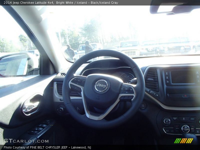 Bright White / Iceland - Black/Iceland Gray 2014 Jeep Cherokee Latitude 4x4