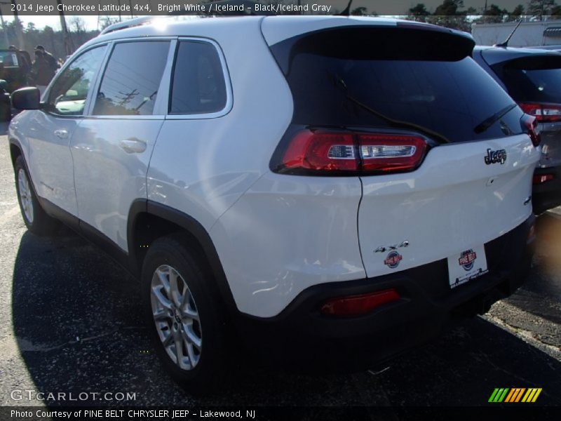 Bright White / Iceland - Black/Iceland Gray 2014 Jeep Cherokee Latitude 4x4