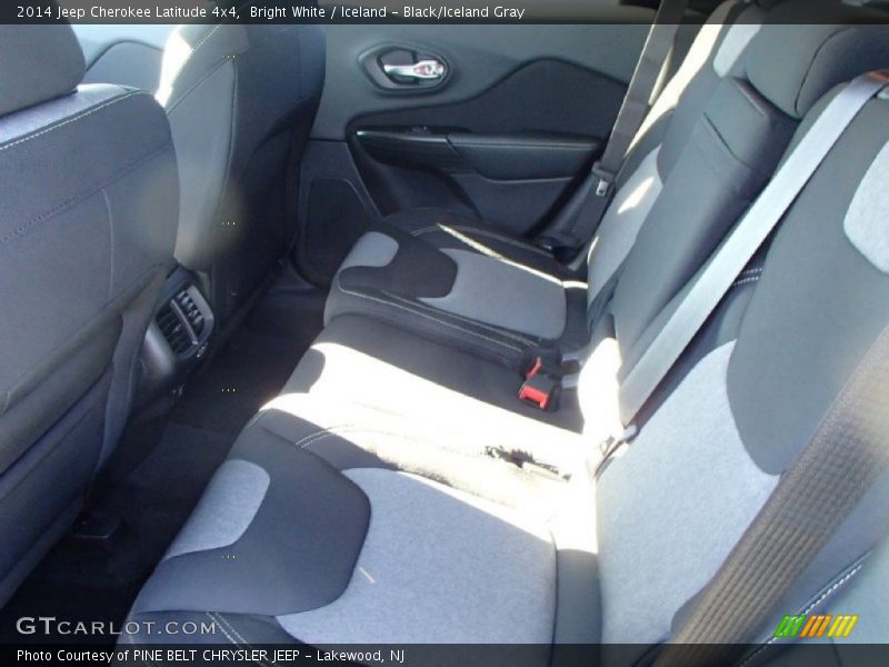 Bright White / Iceland - Black/Iceland Gray 2014 Jeep Cherokee Latitude 4x4