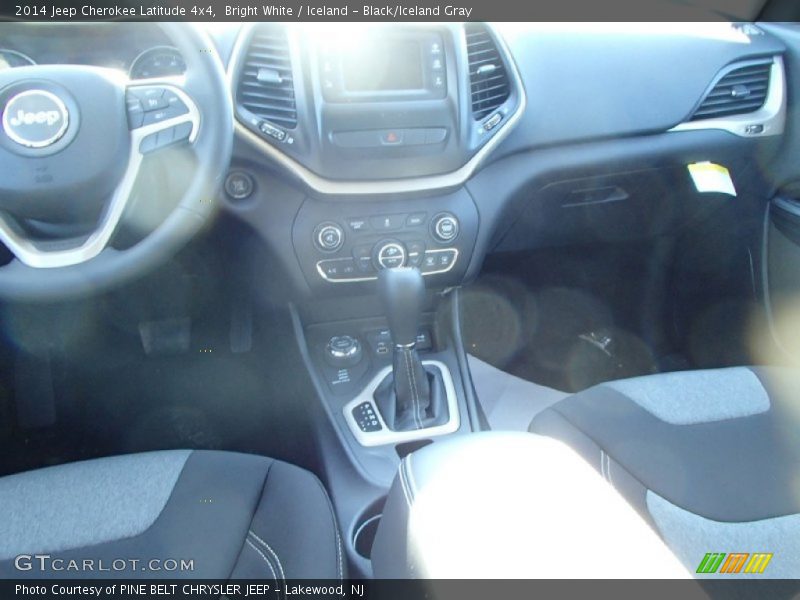 Bright White / Iceland - Black/Iceland Gray 2014 Jeep Cherokee Latitude 4x4
