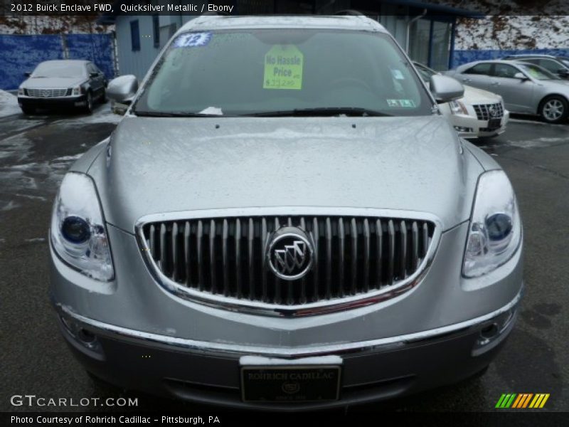 Quicksilver Metallic / Ebony 2012 Buick Enclave FWD