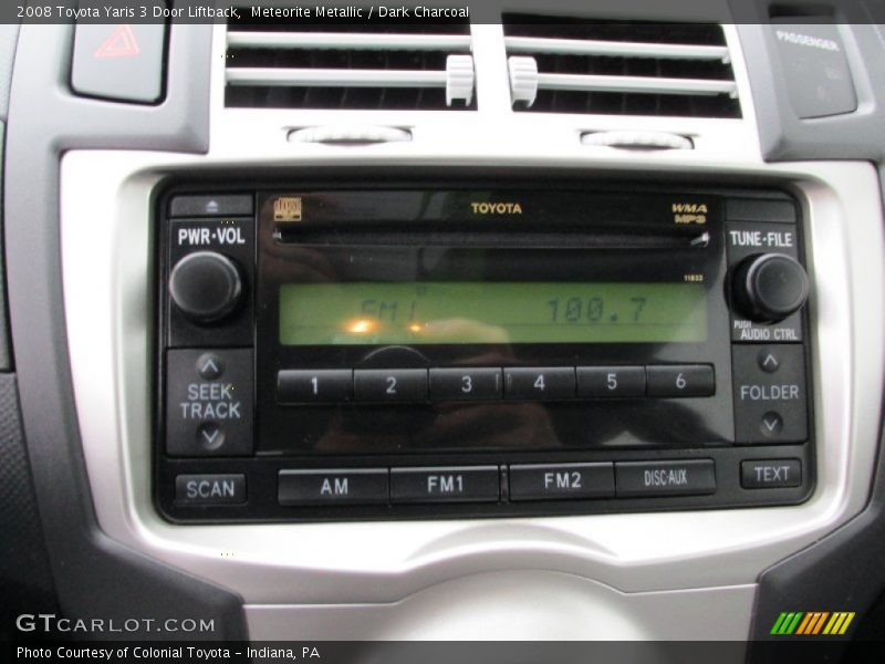 Meteorite Metallic / Dark Charcoal 2008 Toyota Yaris 3 Door Liftback