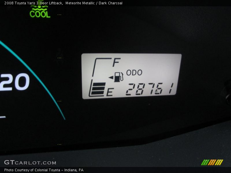 Meteorite Metallic / Dark Charcoal 2008 Toyota Yaris 3 Door Liftback