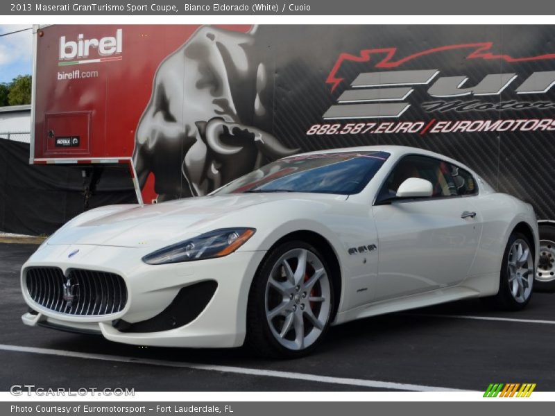 Bianco Eldorado (White) / Cuoio 2013 Maserati GranTurismo Sport Coupe