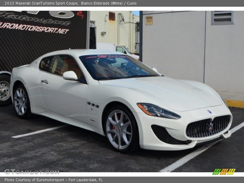 Bianco Eldorado (White) / Cuoio 2013 Maserati GranTurismo Sport Coupe