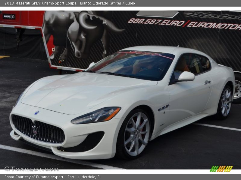 Bianco Eldorado (White) / Cuoio 2013 Maserati GranTurismo Sport Coupe
