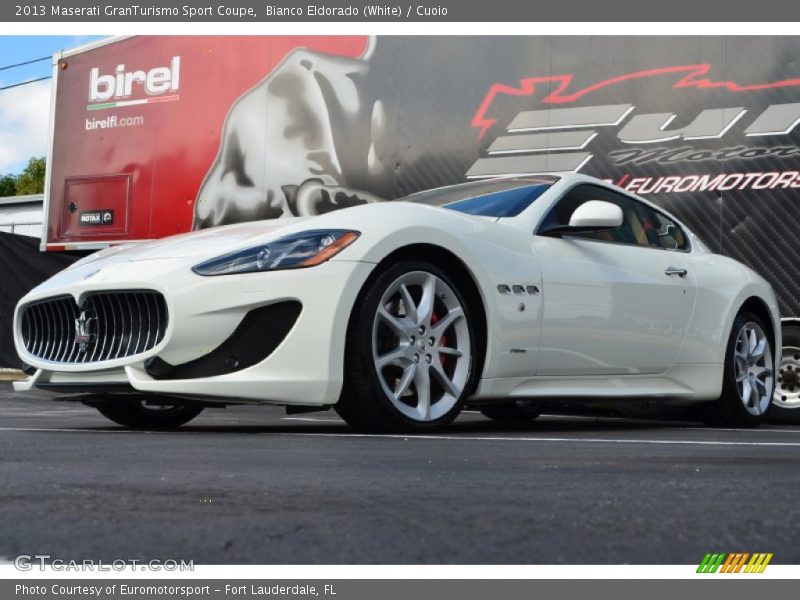 Bianco Eldorado (White) / Cuoio 2013 Maserati GranTurismo Sport Coupe