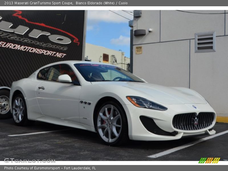 Bianco Eldorado (White) / Cuoio 2013 Maserati GranTurismo Sport Coupe