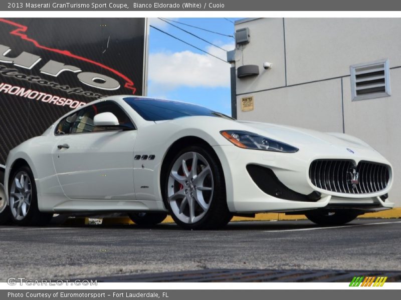 Bianco Eldorado (White) / Cuoio 2013 Maserati GranTurismo Sport Coupe