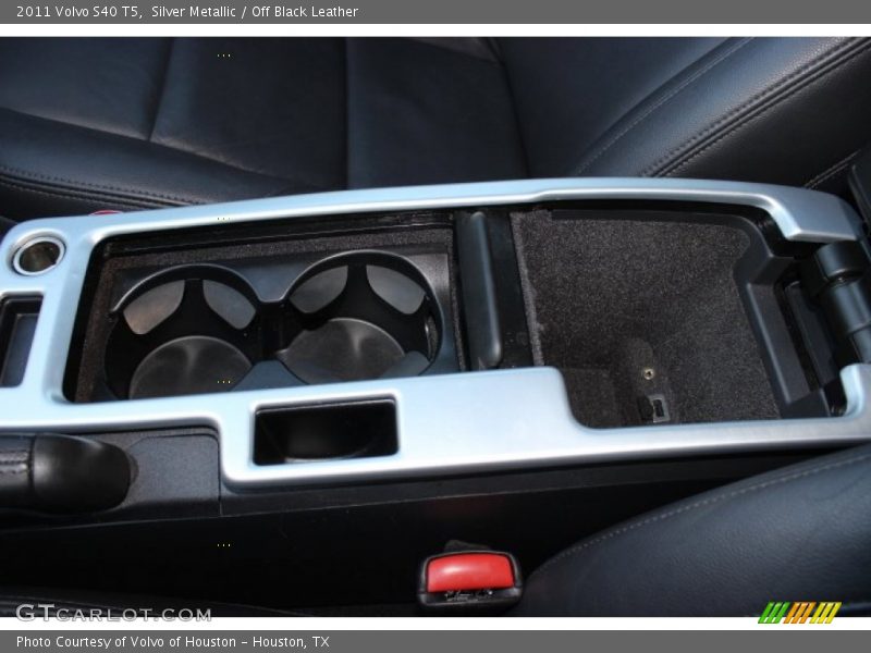 Silver Metallic / Off Black Leather 2011 Volvo S40 T5