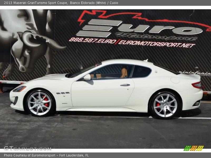 Bianco Eldorado (White) / Cuoio 2013 Maserati GranTurismo Sport Coupe