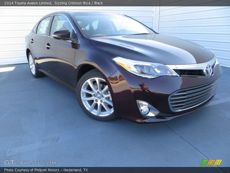 Sizzling Crimson Mica / Black 2014 Toyota Avalon Limited