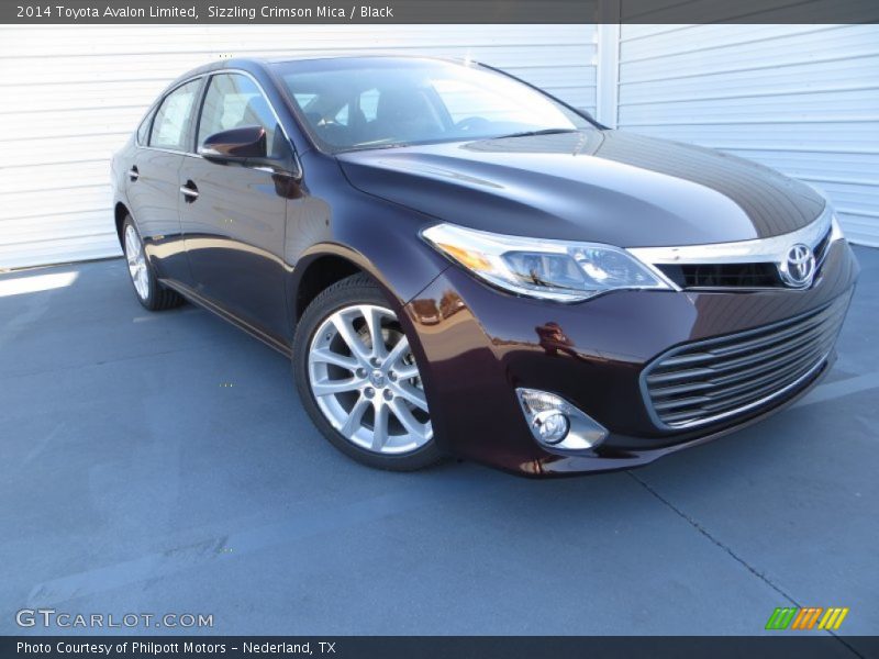 Sizzling Crimson Mica / Black 2014 Toyota Avalon Limited