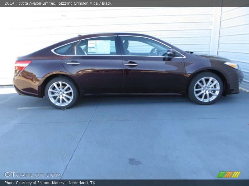 Sizzling Crimson Mica / Black 2014 Toyota Avalon Limited