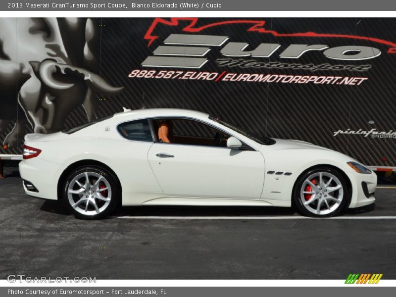Bianco Eldorado (White) / Cuoio 2013 Maserati GranTurismo Sport Coupe