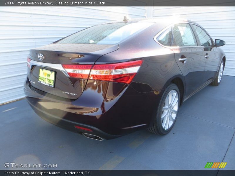 Sizzling Crimson Mica / Black 2014 Toyota Avalon Limited