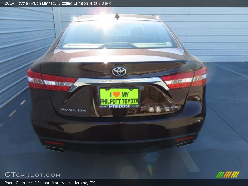 Sizzling Crimson Mica / Black 2014 Toyota Avalon Limited