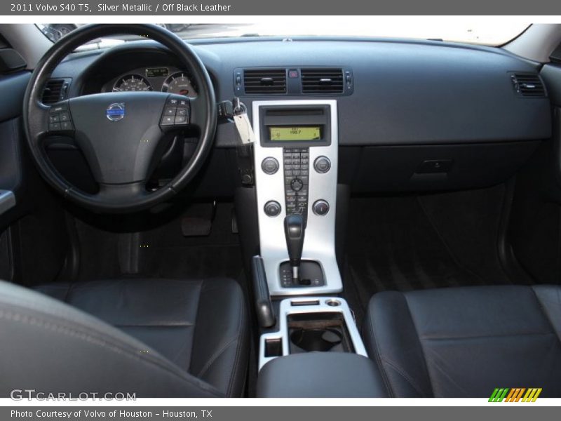 Silver Metallic / Off Black Leather 2011 Volvo S40 T5