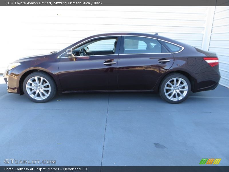 Sizzling Crimson Mica / Black 2014 Toyota Avalon Limited