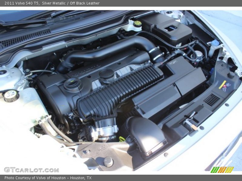 Silver Metallic / Off Black Leather 2011 Volvo S40 T5